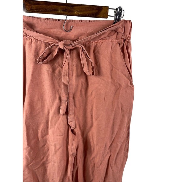 Thread & Supply Women's Medium Brick Dust Lyocell High Waist Wide Leg Pants - Picture 7 of 12